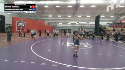 124 lbs Semis & Wb - Sophia Renteria, Adrian College vs Aurora Pennington, Liberty University