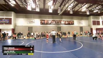 80 lbs Cons. Round 3 - Paul Neslen, WEBER WARRIOR WRESTLING vs Caleb Wilde, Empire Battle School