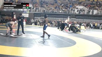 126 lbs Consi Of 32 #2 - Desmond Brown, Mount De Sales Academy vs Ryder Horan, William Penn Charter