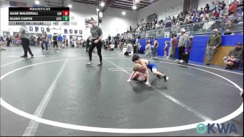 43 lbs Round Of 16 - Gage Mauzerall, Lexington Wrestling Club vs Elijah Curtis, Little Axe Takedown Club