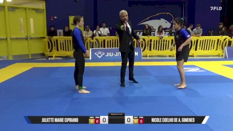 Nicole Coelho De A. Gimenes vs Juliette Marie Cipriano 2025 Pan IBJJF Jiu-Jitsu No-Gi Championship