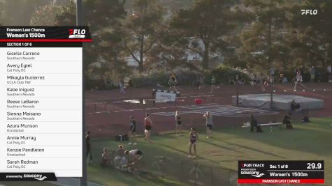 Women's 1500m, Finals 1