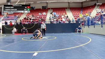 Girls 107 lbs Cons. Round 3 - Kaidyn Trayler, Saltillo High School vs Sarah Irby, New Albany