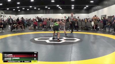 100 lbs Round 3 - Ty Lamm, Missouri Gold vs Xander Webber, Beast Mode
