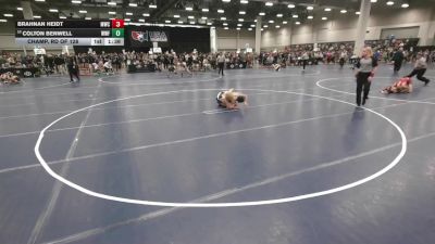 106 lbs Champ. Rd Of 128 - Brahnan Heidt, MATPAC Wrestling Club vs Colton Benwell, Wentzville Wrestling Federation