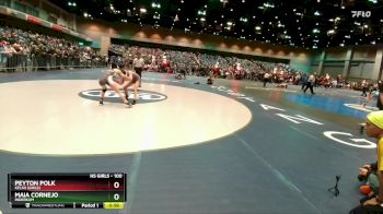 100 lbs Cons. Round 2 - Peyton Polk, Kelso (Girls) vs Maia Cornejo, Inderkum