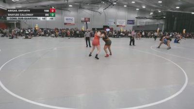 235 lbs Cons. Sub-quarters - Abigail Erfurth, Purler Wrestling vs Shaylee Calloway, Beatrice Wrestling Club