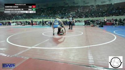 128 lbs Round Of 16 - Carsten Cagle, Team Choctaw vs Champion Manuel Jr., MacArthur Wrestling