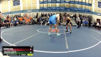 215 lbs Champ Round 1 (16 Team) - Tristan Lanum, Greenfield Central vs Ethan Leal, Fort Wayne Snider