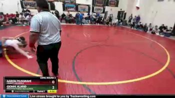 126 Boys Cons. Round 2 - Aaron Musgrave, County Line Rivals vs Gionni Alarid, Mountain Range High School