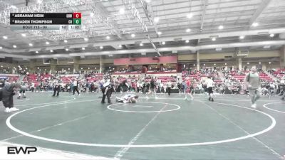 90 lbs Champ. Round 2 - Abraham Heim, Greater Heights Wrestling vs Braden Thompson, Colorado Hammers