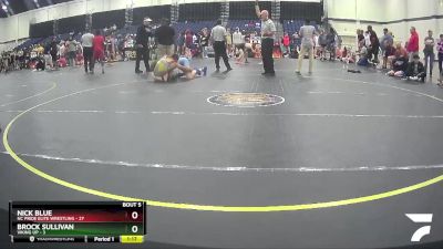 167 lbs Round 3 (4 Team) - Nick Blue, NC Pride Elite Wrestling vs Brock Sullivan, Viking UP