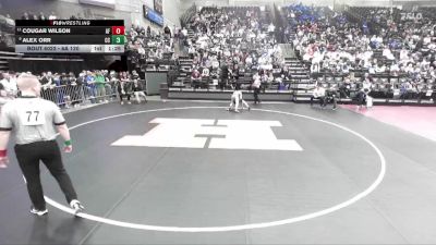 6A 120 lbs Champ. Round 1 - Cougar Wilson, American Fork vs Alex Orr, Corner Canyon