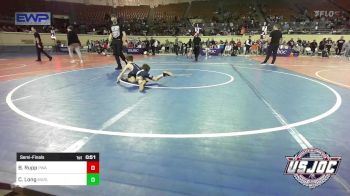 52 lbs Semifinal - Beckett Rupp, Perry Wrestling Academy vs Creed Long, Marlow Outlaws