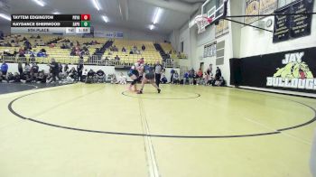 170 lbs 5th Place - Taytem Edgington, Pryor HS Girls vs Kaydance Sherwood, Sapulpa HS Girls