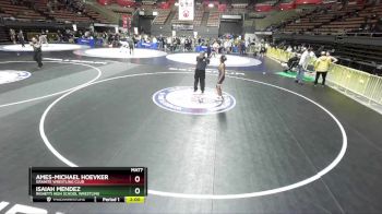 138 lbs Champ. Round 3 - Isaiah Mendez, Righetti High School Wrestling vs Ames-Michael Hoevker, Granite Wrestling Club