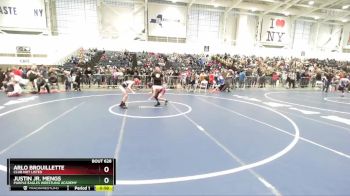 93 lbs Cons. Semi - Arlo Brouillette, Club Not Listed vs Justin Jr. Mengs, Purple Eagles Wrestling Academy