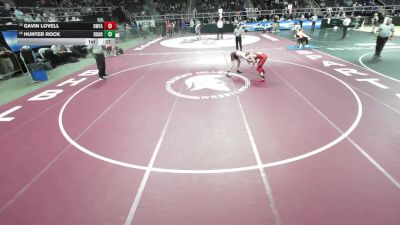 II-103 lbs Cons. Round 3 - Hunter Rock, Duanesburg/Schoharie vs Gavin Lovell, Owego Free Academy