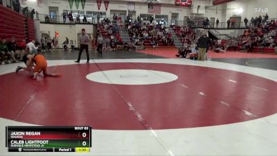 132 lbs Quarterfinal - Jaxon Regan, Waukon vs Caleb Lightfoot, Dubuque Hempstead JV