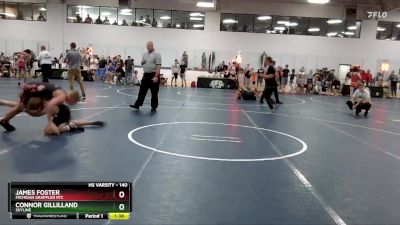 140 lbs Cons. Round 4 - James Foster, Michigan Grappler RTC vs Connor Gillilland, Skyline