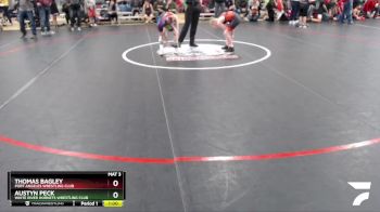 77 lbs Round 4 - Thomas Bagley, Port Angeles Wrestling Club vs Austyn Peck, White River Hornets Wrestling Club