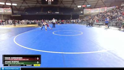 74 lbs Champ. Round 2 - Stone Roepke, Wrestling Club Tacoma Slam vs Wade Ahrendsen, Cle Elum Mat Miners Wrestling Club