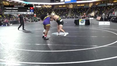 207 lbs Cons. Round 1 - Hailey Conley, Fort Hays State vs Tayana Labady, Elmira College