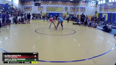 123 lbs Cons. Round 4 - Alyssa Doolittle, NorthSide Wrestling vs Sheyla Ocha Salgado, Iron Lion Wrestling