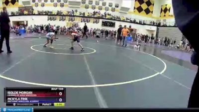 60 lbs Round 1 - Isolde Morgan, Legends Of Gold Wrestling vs McKyla Fink, Red Hawk Wrestling Academy