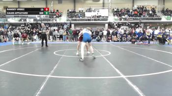 150 lbs Semifinal - Ramsey Urbec, La Salle Academy vs Caleb Appleyard, Barrington