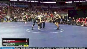 120 lbs Finals (1st & 3rd) - Keaton Williams, 4-Linn-Mar vs Carter Freeman, 3-Waukee Northwest