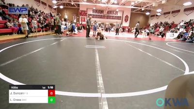 110 lbs Final - John Duncan, F-5 Grappling vs Layten Cross, Brushy Wrestling Club