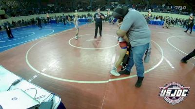 84 lbs 5th Place - Benjamin Armstrong, Cardinal Wrestling Club vs Taber McBurney, Topeka Blue Thunder