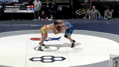 97 kg Semis - Jonathan Aiello, Ohio RTC/ Titan Mercury Wrestling Club vs Hayden Zillmer, Gopher RTC/ Titan Mercury Wrestling Club