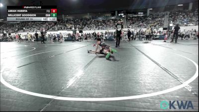 91 lbs Round Of 16 - Amiah Huerta, F-5 Grappling vs Millicent Goodgion, Chandler Takedown Club