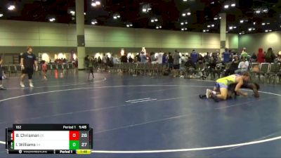 182 lbs Round 3 (16 Team) - Blaine Chrisman, BEE City vs Israel Williams, Goon Squad