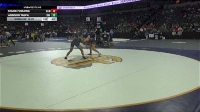 135 lbs Consi Of 16 #1 - Khloe Furlong, Selma (CS) vs Addison Taufa, San Marcos (SD)
