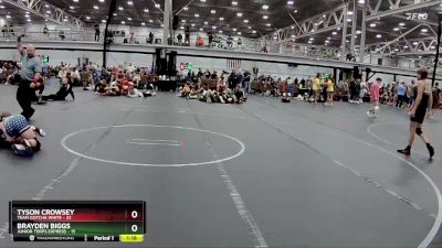 115 lbs Round 7 (8 Team) - Brayden Biggs, Junior Terps Express vs Tyson Crowsey, Team Gotcha White