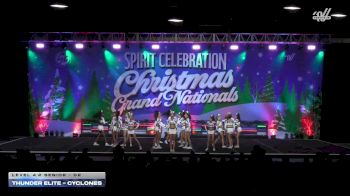 Thunder Elite - Cyclones [2025 L4.2 Senior - D2] 2025 Spirit Celebration Christmas Grand Nationals