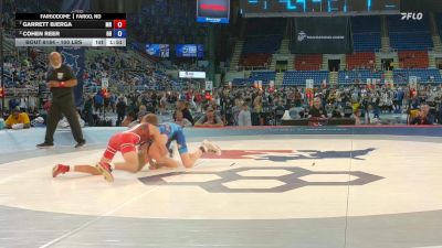 100 lbs Quarters - Garrett Bjerga, MN vs Cohen Reer, OH
