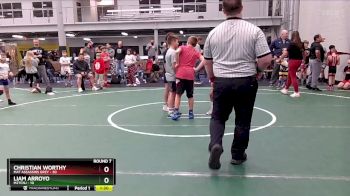 80 lbs Round 7 (8 Team) - Christian Worthy, Mat Assassins Grey vs Liam Arroyo, M2TCNJ