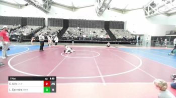 77 lbs Rr Rnd 6 - Caleb Kirk, Level Up ES vs Logan Carreira, American Elem Elite