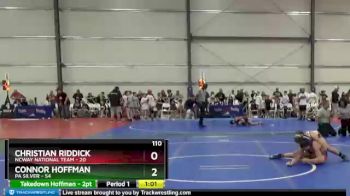 110 lbs Round 2 - Connor Hoffman, PA Silver vs Christian Riddick, NCWAY National Team