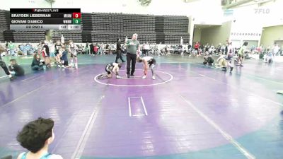 77 lbs Rr Rnd 6 - Brayden Lieberman, Maine Hammahs ES vs Giovani D'Amico, Williamstown Mighty Braves ES