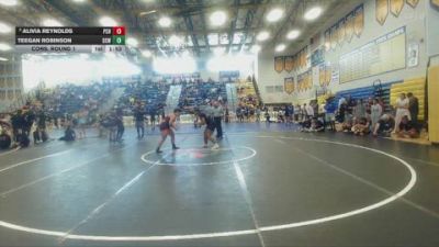 170 lbs Cons. Round 1 - Teegan Robinson, Patriots Wrestling Club vs Alivia Reynolds, Port Charlotte Highschool