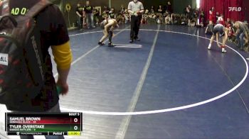 105 lbs Round 2 (6 Team) - Samuel Brown, Nebraska Black vs Tyler Overstake, Kansas Rattlers