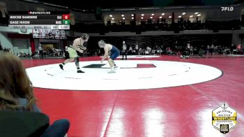 215 lbs Semifinals (8 Team) - Jescee Sanders, SALINA vs Gage Hixon, MARLOW