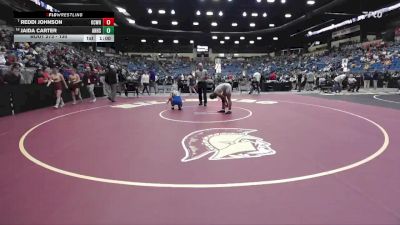 130 lbs Cons. Round 2 - Reddi Johnson, Kansas City - Washington HS vs Jaida Carter, Andover Hs