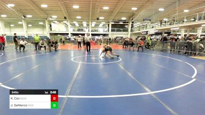 94 lbs Consolation - Kylar Cox, Doughboys WC vs Jason DeMarco, Overcomer Training Center