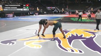 Quarterfinal - Nathan Vasquez, Kearney Catholic vs Cole Vorderstrasse, Thayer Central